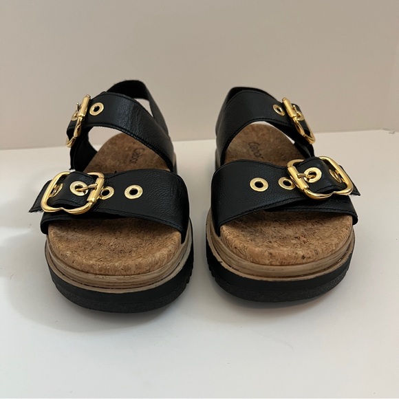 Gabor Black Chunky Slingback Sandals Size 36 - Picture 2 of 11